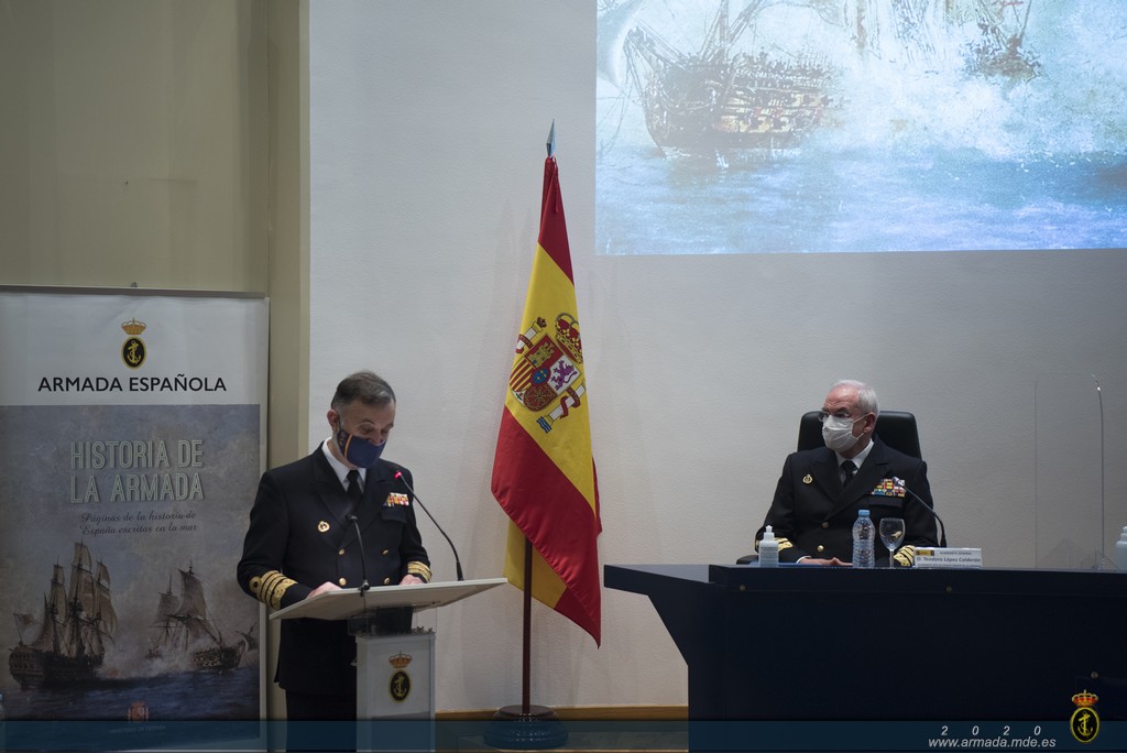 Intervención del Almirante Garat en la presentación del Libro Historias de Armada
