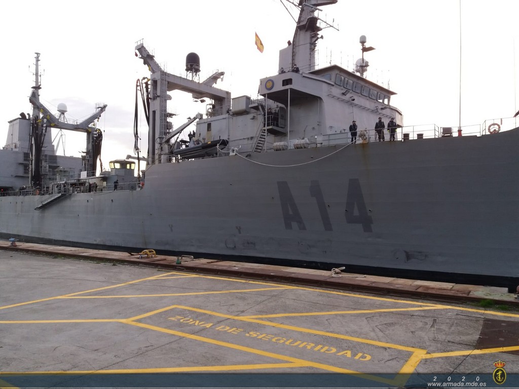 El Buque de Aprovisionamiento de Combate Patiño regresa a Ferrol tras su despliegue en la agrupación permanente de la OTAN número 2