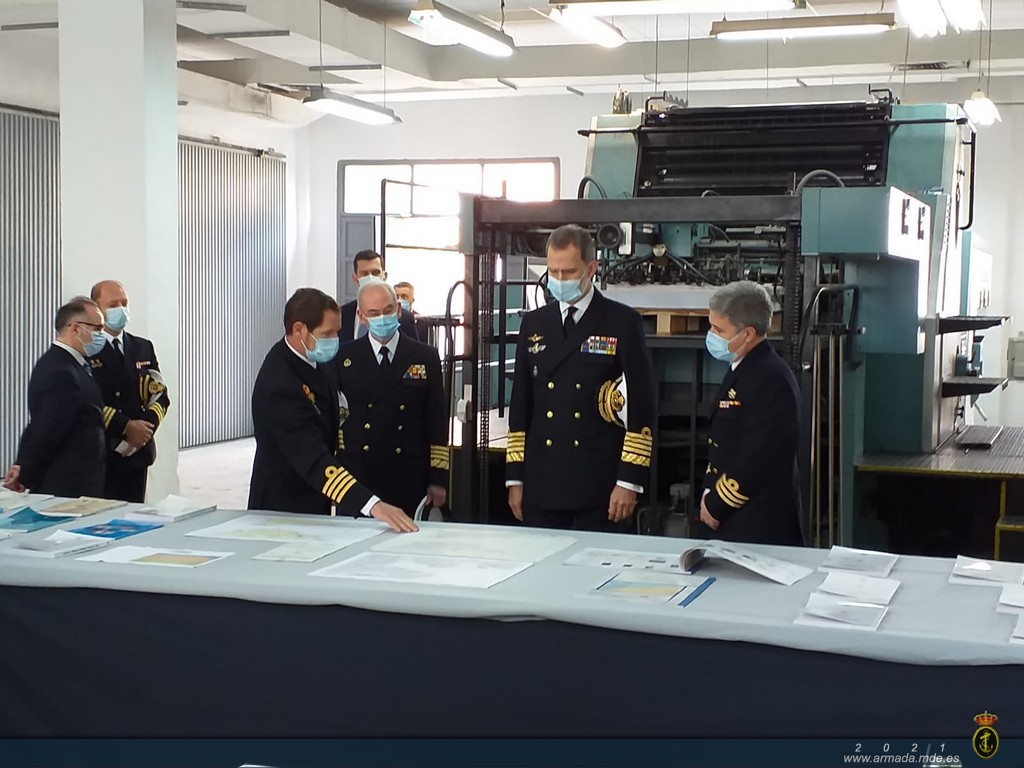 S.M. el Rey Felipe VI visita el Instituto Hidrográfico de la Marina y el buque hidrográfico Tofiño.