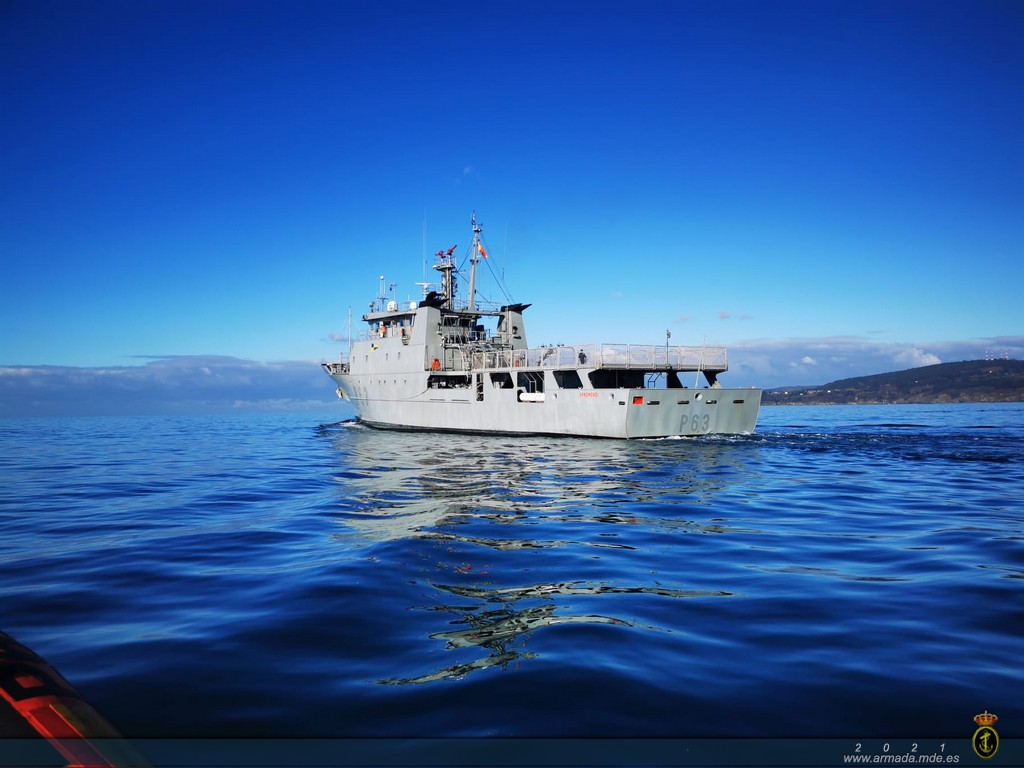 El patrullero ‘Arnomendi’ inicia la campaña de vigilancia de pesca "Caladero Nacional Cantábrico Noroeste" 