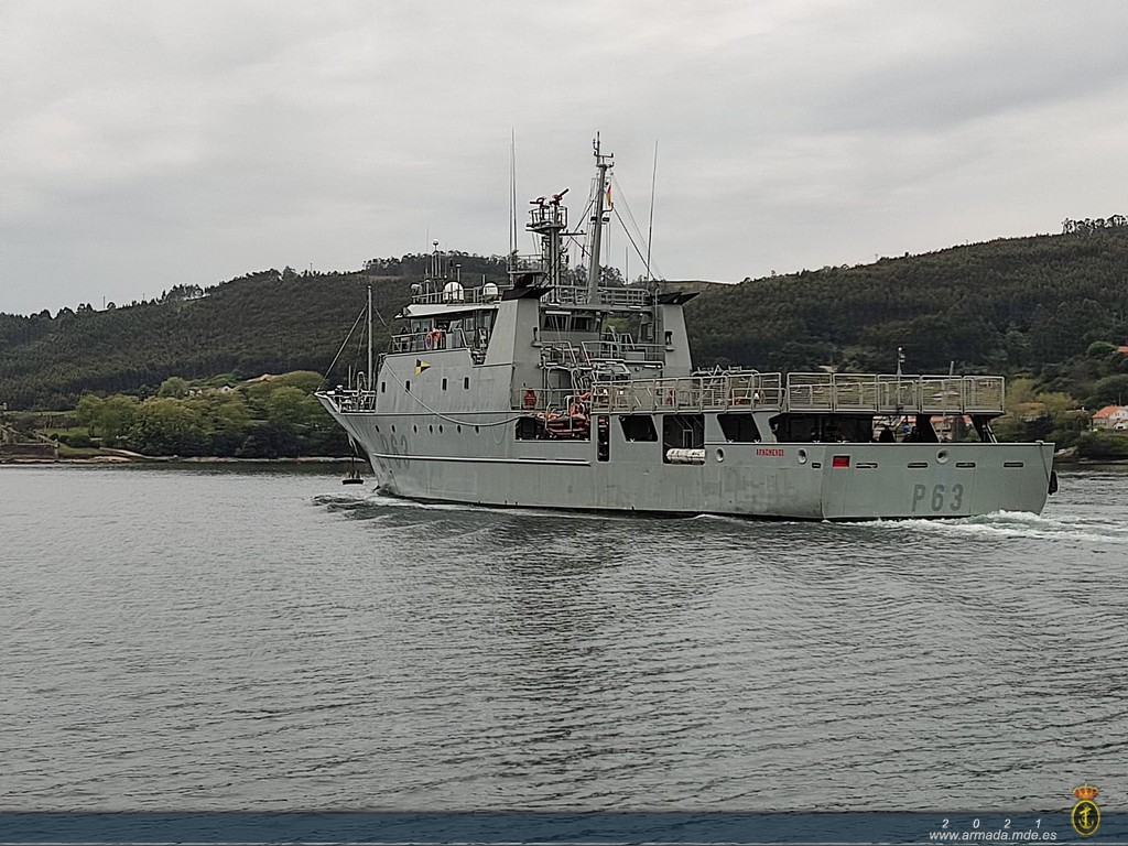 	El patrullero de la Armada ‘Arnomendi’ inicia la campaña internacional de vigilancia de pesca "JDP – Pelágicos y Demersales"