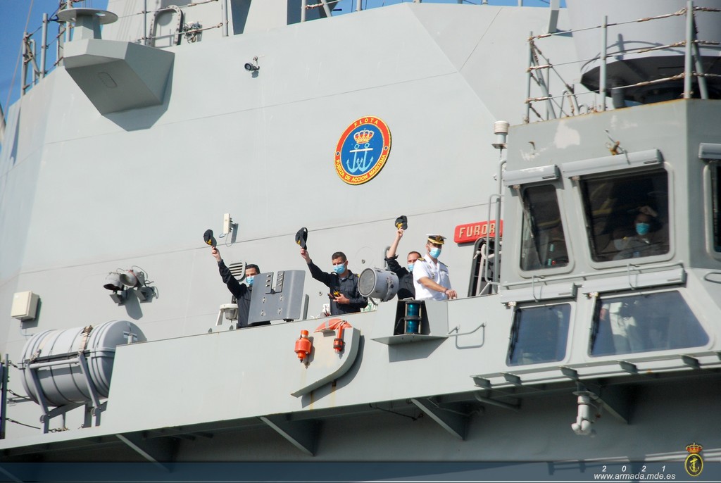 El buque de acción marítima "Furor" finaliza su Despliegue Africano