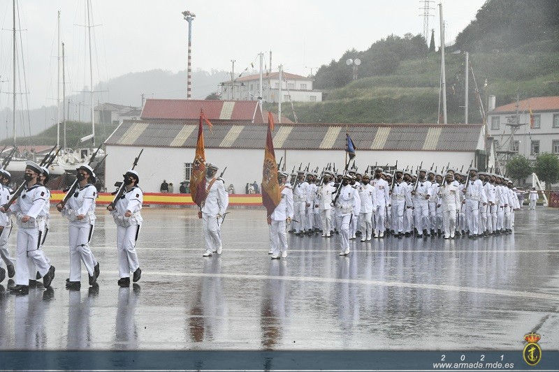 Acto de Jura o Promesa ante la Bandera en la Escuela de Especialidades de la Estación Naval de la Graña