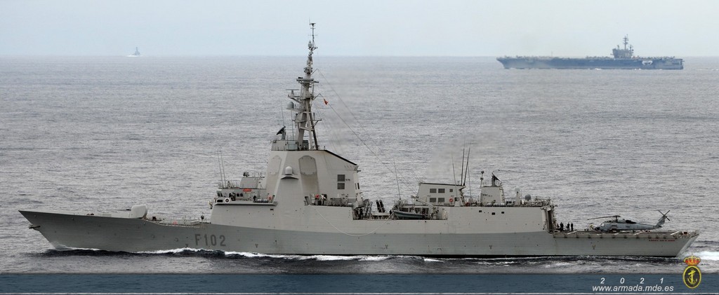La Fragata Almirante Juan de Borbón y el buque de aprovisionamiento Cantabria regresan a su base en Ferrol tras finalizar su calificación operativa