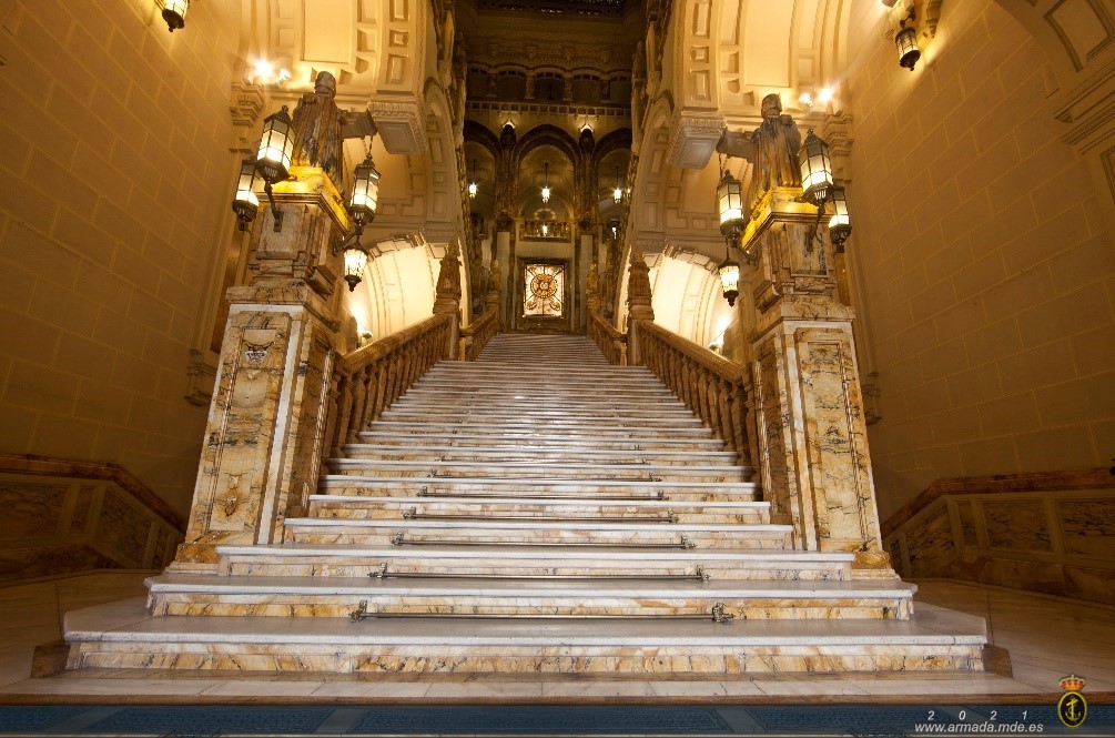 Grand staircase of the Navy Headquarters