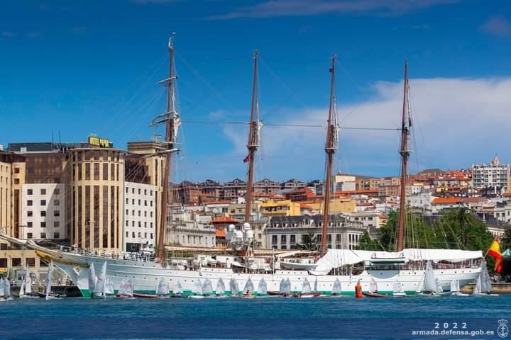 The Spanish Navy Training Ship ‘Juan Sebastián de Elcano’ in Santander.