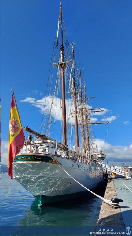 The aft section of the ‘Juan Sebastián de Elcano’.
