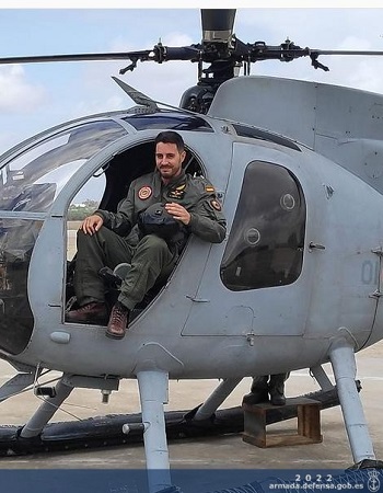 Sergeant Carlos Ortiz Sotomayor in an H-500