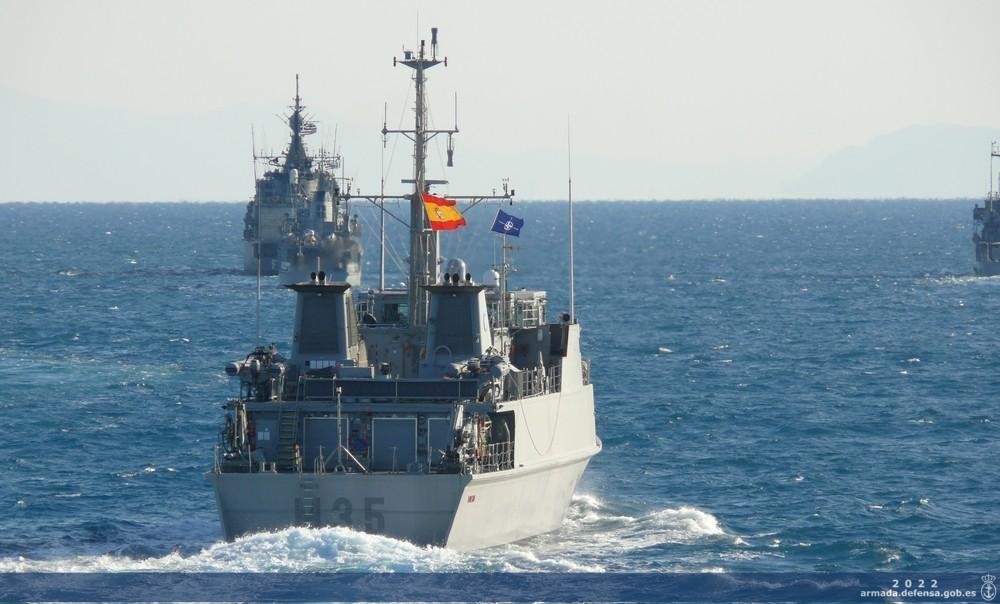 Minehunter ‘Duero’ (M-35) to participate in a NATO-led deployment in the Mediterranean Sea. 