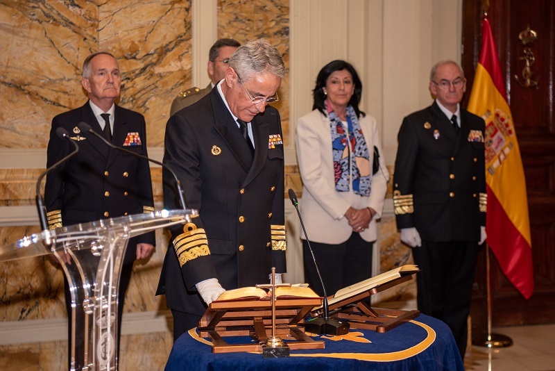 Imagen noticia:Admiral General Antonio Piñeiro Sánchez was sworn in as Chief of Staff of the Spanish Navy. 