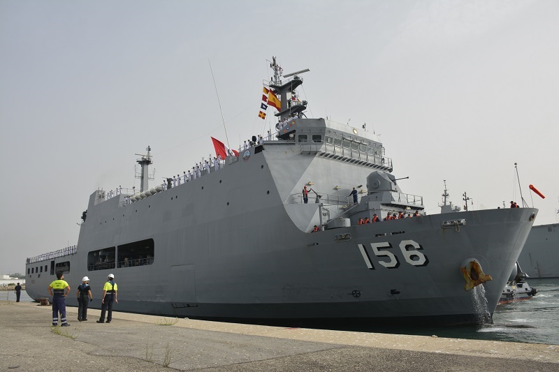 LPD ‘Pisco’ berthed at Rota Naval Base