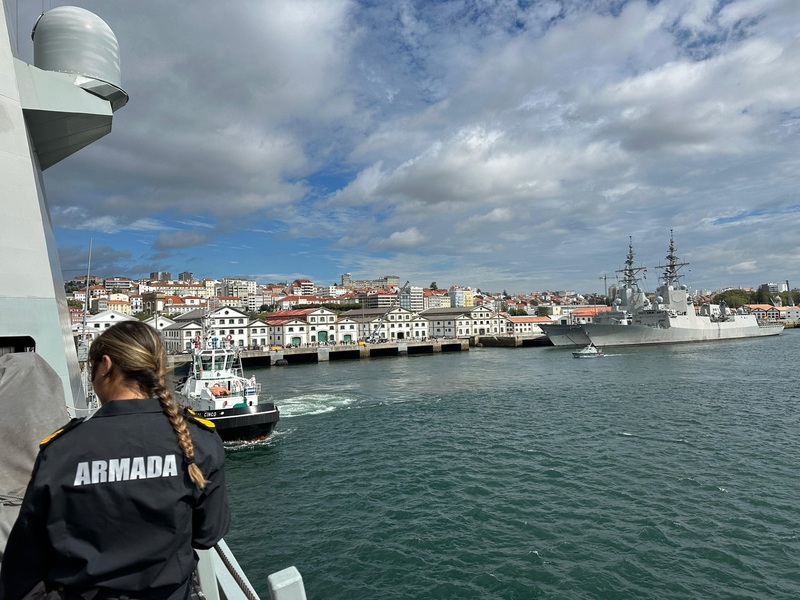 Views of Ferrol from the frigate ‘Méndez Núñez’