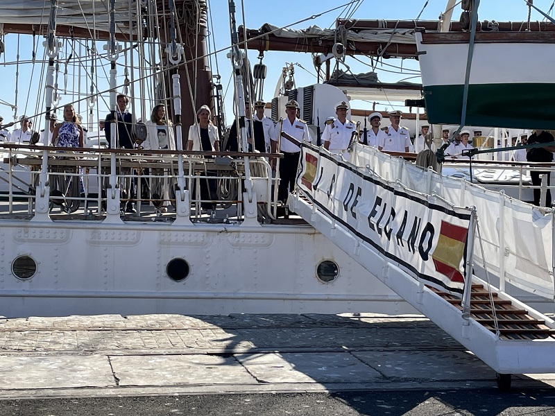 Imagen noticia:El buque escuela Juan Sebastián de Elcano regresa a Cádiz tras su XCVI crucero de instrucción