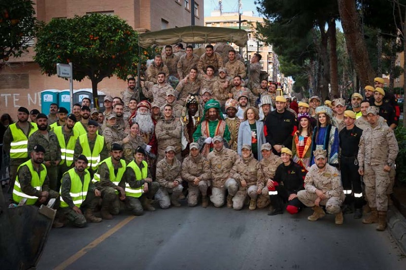 Participación en una cabalgata de Reyes Magos