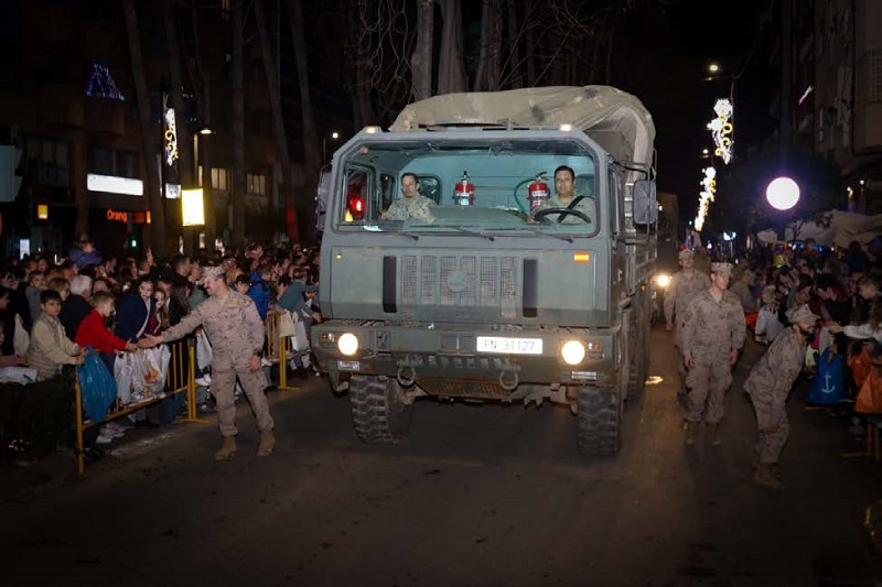 Participación en una cabalgata de Reyes Magos