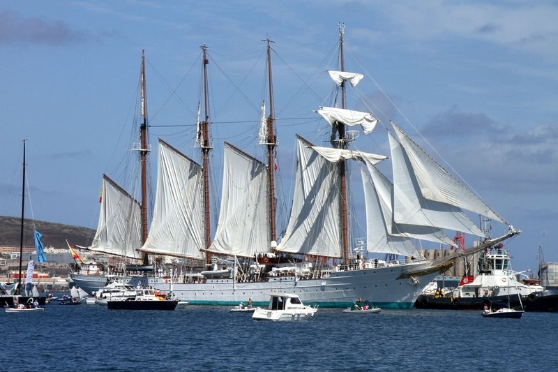 El Juan Sebastián de Elcano en las Palmas de Gran Canaria