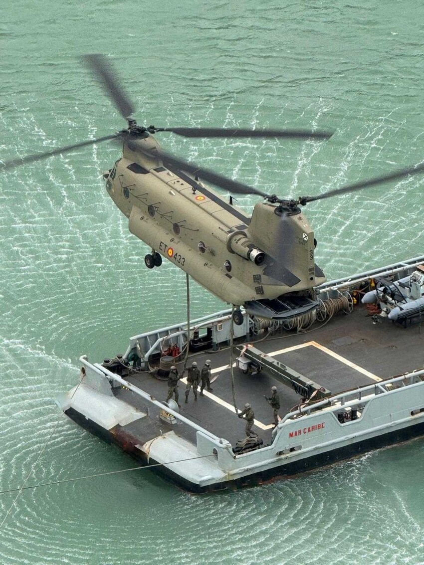 Operación de Vuelo entre Mar Caribe y Chinook