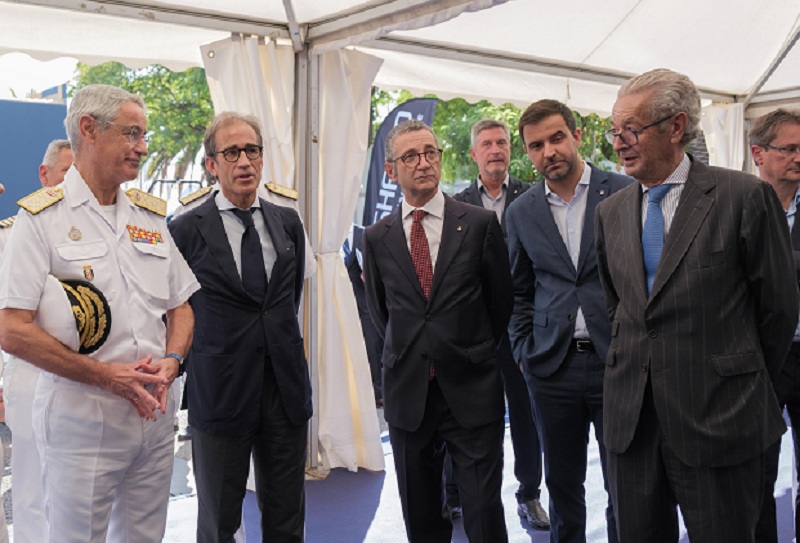 El AJEMA durante la inauguración del Salón Náutico de Barcelona