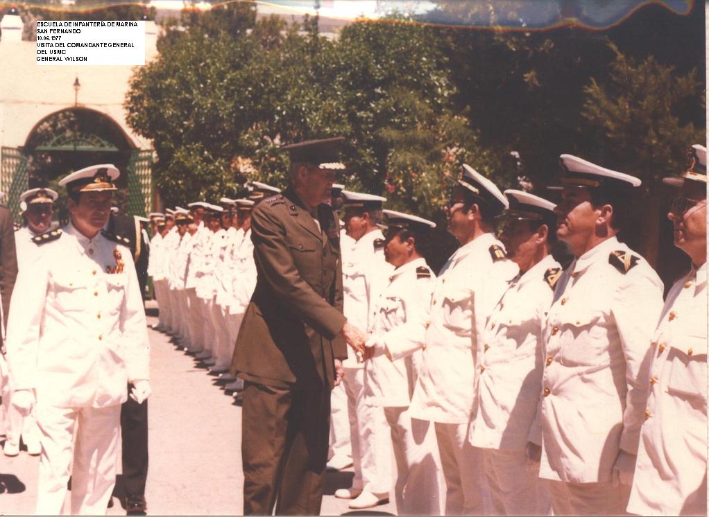 Visita del Gen. USMC Wilson (1977)