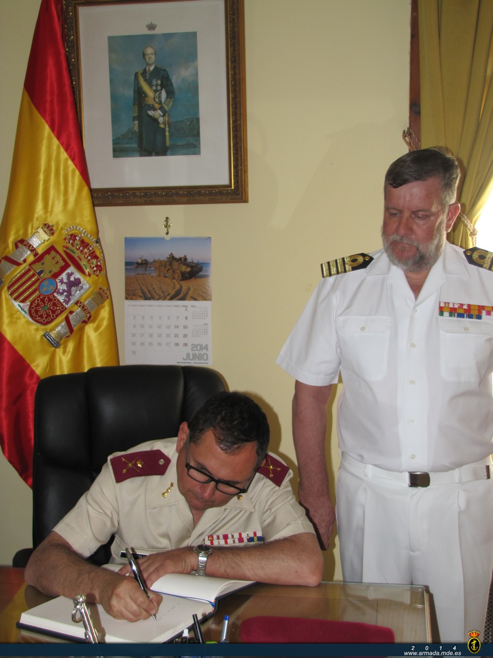 Actos en la Comandancia Naval de Valencia