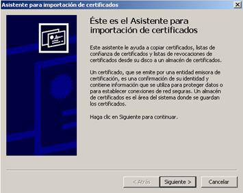 Instalar Primer Certificado Entidad de Certificaci n Ra z del